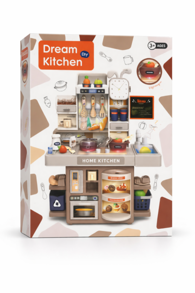 Kids Kitchen Playset with Real Mist Stove &amp